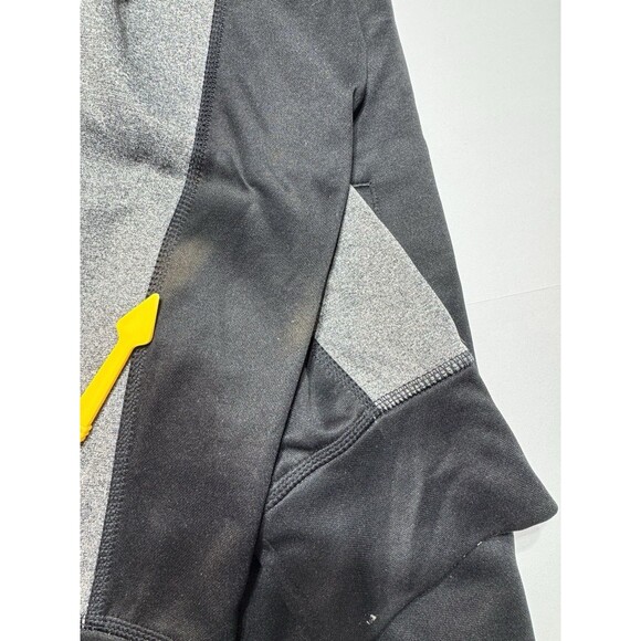 Reebok PlayWarm Mens Large Full Zip Hoodie Gray Black Colorblock Athletic Jacket - Picture 12 of 12